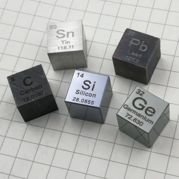 10mm Cube Metalli -, Keemia-Proovide PeriodicTable Elemendid Füüsilise Kuvab Perioodilise Tabeli Cube Collection Kaunistused Kingitused