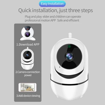 360EYES HD 720P WIFI IP Kaamera Sise-Home Security Valve Kaamera Smart Security beebimonitor Öise Nägemise Liikumise Häire 5