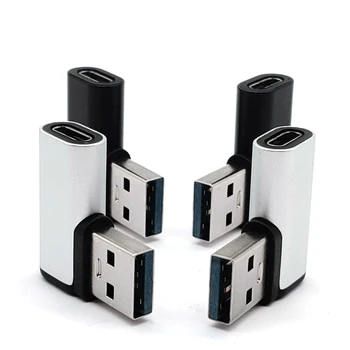 90 grad seite ellenbogen USB-3,1 lade daten adapter Typ C USB-C weibliche zu 3,0 männlich