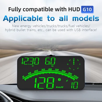 Auto Universal LED HUD Head-up Display GPS Ületamise Alarm Läbisõit Statistika Laius-Ja Pikkuskraad Sõiduki Satelliit Kõrgusemõõtja