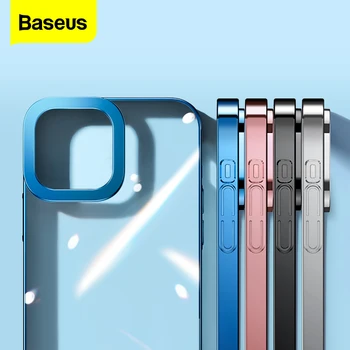 Baseus Telefon Case For iPhone 13 12 Pro Max Mini Läbipaistev Katmine Juhul Selge Täielikult Tagasi Objektiivi kaitsekaas iPhone 2021