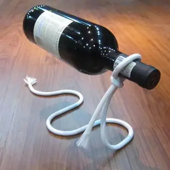 Maagiline Loova Käsitöö -, Köie-Kujuline Pudel Veini Rack 3D Peatatud Alkoholi Pudeli Hoidja Koju, Köök, Baari Tarvikud Tööriistad