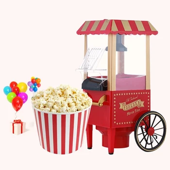 Popcorn Machine Mini Electric Popcorn Maker Retro Karneval Mais Toiduvalmistamis Masin Pop Corn Leibkonna DIY Mais Popper