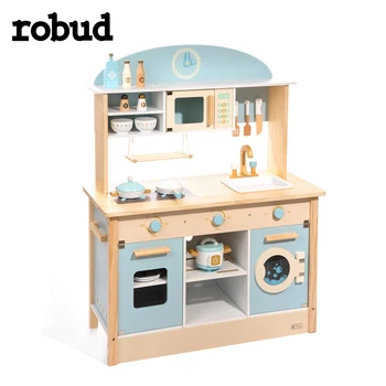 ROBUD Puidust Play Köök Komplekti Lapsed Väikelastel, Mänguasi, Köök Kingitus Poisid Tüdrukud - WCF14