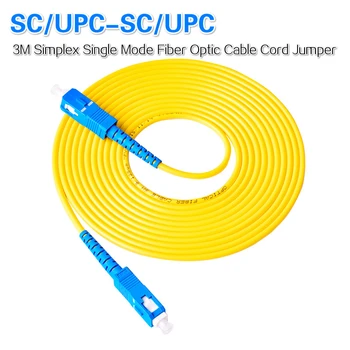Stock Valmis SC/UPC-SC/UPC 10tk/Palju 3M Simplex 9/125 ühemoodilisi SM Fiber Optic Cable Patch Cord Kiudaineid Jumper