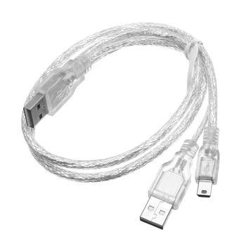 Uute tulijate Parim Hind Vastupidav Dual USB 2.0 A Male Mini-USB-B 5 Pin Mees Data Kaabel 2.5 HDD kõvaketas 1