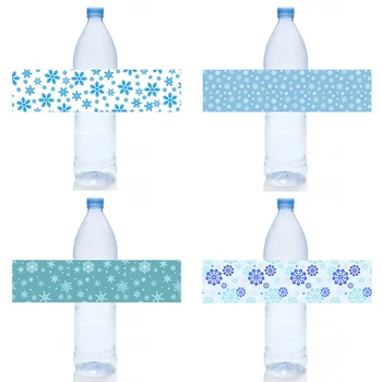 10tk Lumehelves Külmutatud Vee Pudel Kleebised Lumehelves Täiskasvanud Sünnipäev Kaunistamiseks Beebi Dušš Lapsed Pudeli Etikett, Kleebised