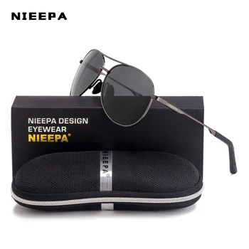2021 NIEEPA Klassikaline Top Brändi Disaini Mehed Polariseeritud Päikeseprillid Sõidu Päikeseprillid UV400 Luksus Marki Originaal Pakend Glasse