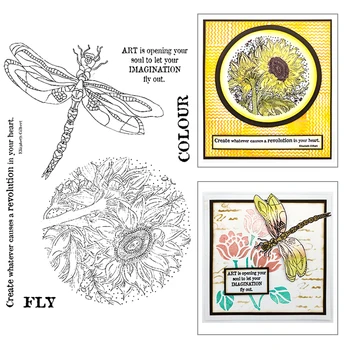 2021 Uue Tehase Chrysanthemum Dragonfly Muster Selge Templid DIY Tegemise Sõna õnnitluskaart Scrapbooking Nr Metalli Lõikamine Sureb 0