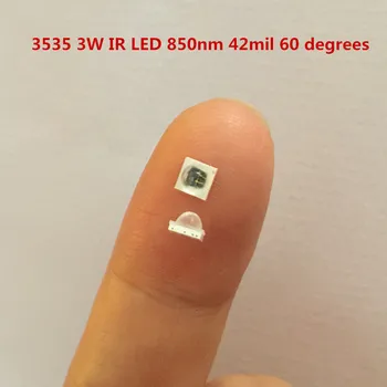3W 850nm SMD Infrapuna LED IR LED 42mil kiibid Rakenduse Turvalisuse kaamera 3535 alumiinium nitriidi keraamiline VRAR High power
