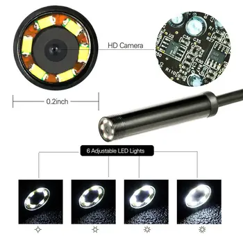 5.5 mm Mini Endoscope Video Madu Kaamera Relvad, Autod Android Telefon Endoskoopiline Kanalisatsiooni Toru USB Kontrolli Tööstus Borescope 3