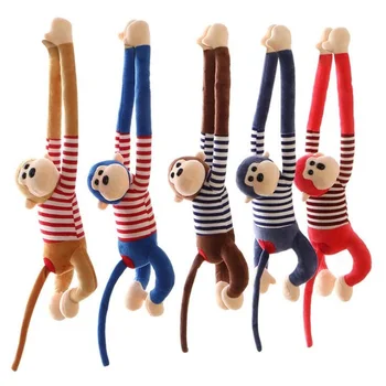 58cm Pikk Arm Saba Monkey Doll Pehme Palus Mänguasjad Baby Jalutuskäru Voodipesu Mänguasi Kodu Kaunistamiseks Kardinad Ripuvad Ahv Lapsed mänguasjad