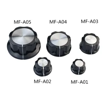 5tk MF-A01 MF-A02 MFA-A03 MF-A04 MA-A05 bakelite potentsiomeetri nupp augu läbimõõt 6MM jaoks WH118 WX050 potentsiomeeter