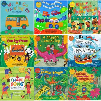 9 Raamatuid Paljajalu Raamatuid, Me Kõik Minna Reisivad Pildiraamat Väikelastele Inglise Varajase Õppimise Raamat