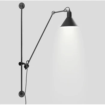 Ameerika Retro Tööstus-Pööratav Led Seina Lamp Suured 120cm Värvi Metallist Seina Lamp Led Bing vision sisevalgustus 0