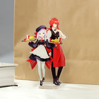 Anime Genshin Mõju Cosplay Diluc Noelle Ühine Kiirtoit Eriväljaanne Akrüül Seisab Fännide Kogumine Rekvisiidid 1