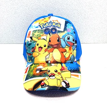 Anime Pokemon Pikachu Müts Laste Multikas Armas Ilus Baseball Cap Spordi Tänaval Päikesekreemi, Mütsi, Poiss ja Tüdruk Suveniiride Kingitus 0