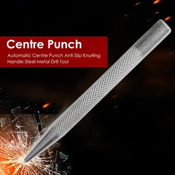 Automaatne Keskus Punch Anti Slip Knurling Käepide Terasest Metallist Puuriga Vahend, Metall, Puit Vajutage Mõlk Sm 0