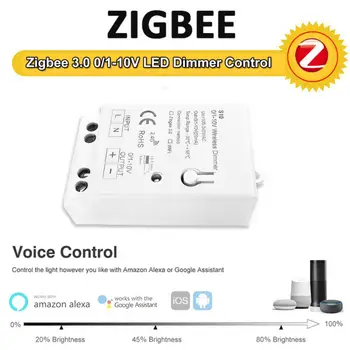 CoRui Tuya Smart Zigbee 3.0 0-10V 1-10V Kerge Dimm Töötleja Lamp Töötleja Toetada Smartthings Arukas Elu 3