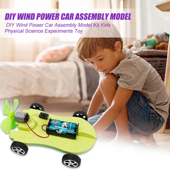 DIY Tuuleenergia Auto Mudeli Kokkupanekuks Kit Lihtne Autod Mudeli Võimsus Sõiduki Laste Füüsilise Teaduse Eksperimendid Mänguasja Komplekt