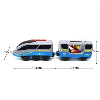 Elektri -, magnet rongi laste mänguasja auto puidust raudtee auto ühildub puidust rongi raudtee käru lastele kingitus mänguasi