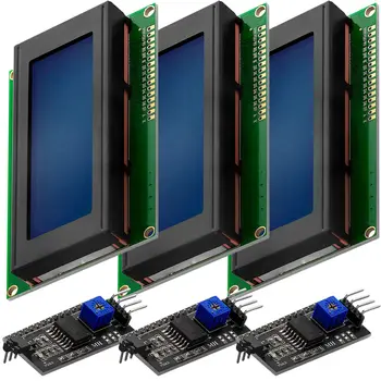 HD44780 2004 LCD Ekraan Komplektis 4 x 20 Tähemärki I2C Liides Arduino 0