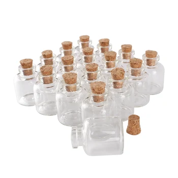 hulgi-100 tükki 4 ml 22*28mm Klaasist Pudelid Korgist Korgiga Mini Klaasist Purgid Klaasist Viaali DIY, Käsitöö, Kingitus, 0