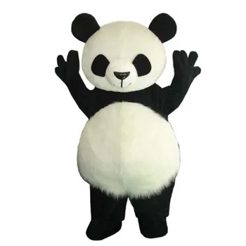 Hulgi-Uus Versioon Hiina Giant Panda Maskott Kostüüm Jõulude cosplay Maskott Kostüüm 0