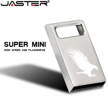 JASTER Super mini metallist Usb Flash Drive 64GB 32GB 16GB, 8GB 4GB Pendrive Veekindel Hõbe U Disk Memoriy Usb Stick usb флешки