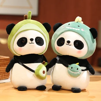 Kawaii Panda Palus Mänguasjad Pehme Täidisega Loomade Doll Cosplay Ükssarvik Dinosaurus Küülik Lilled Padi Pehme Täidisega Lastele Kingitus