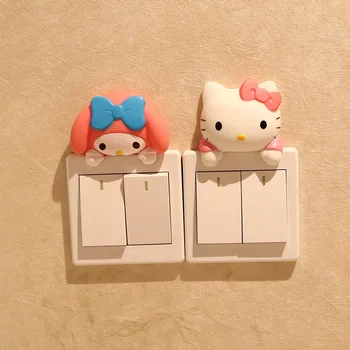 Kawaii Sanrio Pesa Teenetemärgi Tuba Decor Tarvikud Hello Kittys Mymelody Armas Ilu 3D Seina Kleebis Pesa Tüdrukud Kingitus