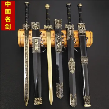 Kirja Avaja Mõõk Iidse Hiina Hani Dünastia Mõõk Sulamist Relva Ripats Relva Mudeli Saab Kasutada Animatsiooni rollimäng 0