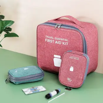 Kodu First Aid Kit Ladustamise Kott Kaasaskantav Reisi Väljas Avarii Korraldaja Oxford Veekindel Tühi Meditsiin Ladustamise Kott