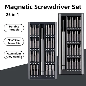 Kruvikeeraja Komplekt 25 1 Magnet Screw Driver Kit Bitti Täpsus Elektrilised Iphone Arvuti Tri-Wing Torx Kruvikeerajad Väike