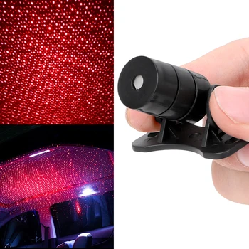 LED Galaxy Lambi Valguse Projektor Auto Katuse Star Night Light Atmosfääri USB Dekoratiivne Lamp Reguleeritav Mitu valgusefekte