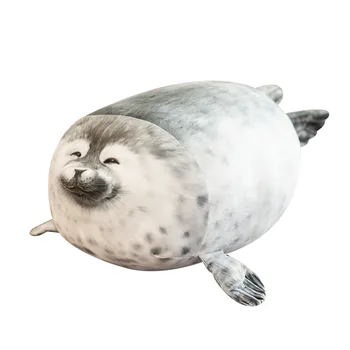 Lihav 3D Uudsus Sea Lion Nukk Palus Täistopitud Mänguasi Armas Tihend Padi Laste -, Plüüš-Mänguasi, Akvaarium Populaarne Pehme Käsna Tihend Nukk 5