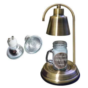 Loominguline Mini Sulamine Küünal Kasutuseks Lamp GU10 Pirn Pronks Dimm Elektrilised Vahatamine Kirjutaja Abi Magada Atmosfääri lamp magamistuba 0