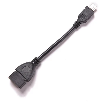 Mini 5p Mees USB 2.0 Type A Female Pesa OTG Host Adapter Lühike Kaabel, USB-MINI 5pin B Tüüpi mees, et 2.0 Naine OTG Host