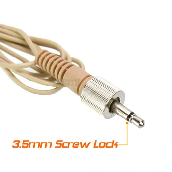Mini Kapsel Nähtamatu 3.5 mm Jack Kruvi Lukustatav lipsuklambriga kohta Mic Rinnamikrofon Lavalier Mikrofon UHF Traadita Bodypack Saatja 1