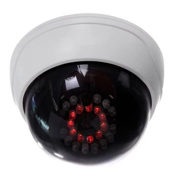 MOOL Siseruumides CCTV Võltsitud Dummy Dome Turvalisuse Kaamera koos IR Led, Valge