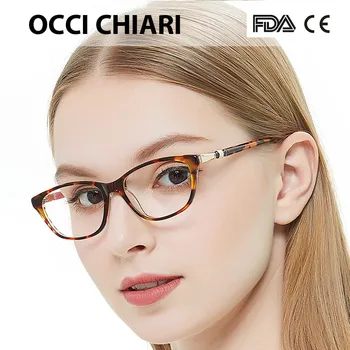 OCCI CHIARI Kvaliteetse Itaalia Disainer Metallist Kaunistada Vaatemängu Raami Naiste Optiline Frame Prillid Käsitöö NAI 0