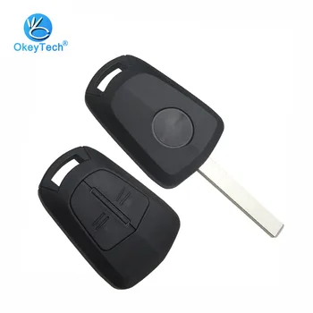 OkeyTech jaoks Vauxhall Opel Key Shell 2 Nuppu Asendamine Auto Võti Katta Juhul Fob koos Aku Omanik Opel Corsa Agila Meriva