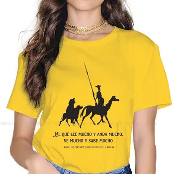 Oluline Hipster TShirts Don Quijote De La Mancha Tüdruk Harajuku Tops T-Särk O Kaela Ülegabariidiliste