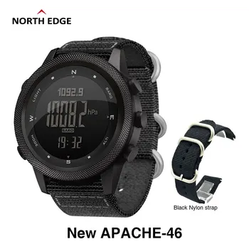 PÕHJA-EDGE-APACHE-46 Mehed Digitaalse Smart Watch Sõjalise Armee Sport Veekindel 50M Kõrgusemõõtja, Baromeeter Kompass World Time