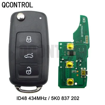 QCONTROL Auto Serveri Võti 5K0837202/5FA010180-00 Beetle/Caddy/Eos/Golf/Jetta/Polo/Scirocco/Tiguan/Touran/ÜLES VW/VolksWagen