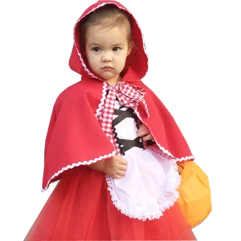 Red Riding Hood Tüdrukute Halloween Kostüüm Little Red Riding Hood Kostüüm Baby Kleit Cabo
