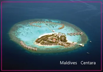 Ristküliku Jäik Magnetid , Maldiivid Centara Saare Maastik Turistide Ristkülik 3