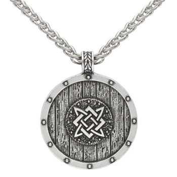 Slaavi Norra Valknut Viking Svarog ruut rippvalgusti Colier Star Rus amulett Võlu Vana talisman ehted pagan meeste kaelakee