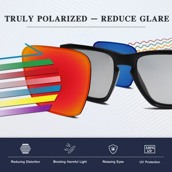 SmartVLT Asendamine Klaasid Polariseeritud jaoks Oakley Antix Päikeseprillid - Must Kilp 4