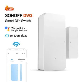 SONOFF DW2 Smart WiFi Ohutu Ukse Akna Andur Häire, Automaatika turvalukud Detektori Tööd eWelink APP Alexa Google Kodu